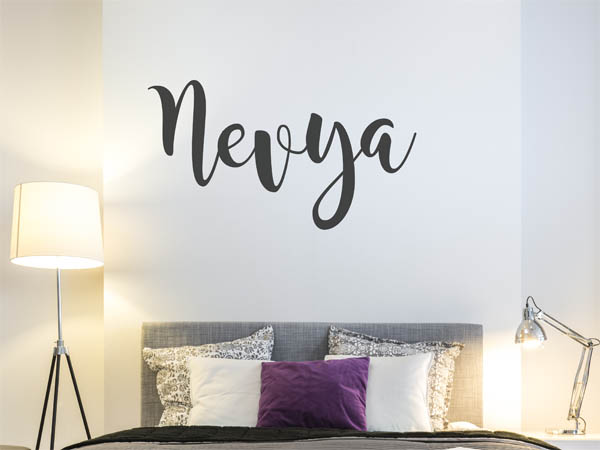 Wandtattoo Nevya in Handschrift