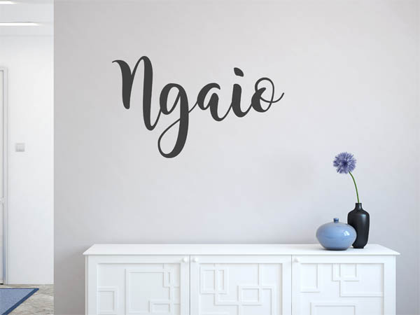 Wandtattoo Ngaio in Handschrift