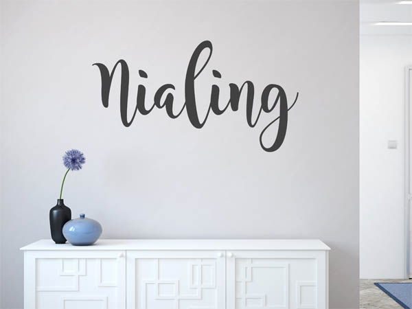 Wandtattoo Nialing in Handschrift