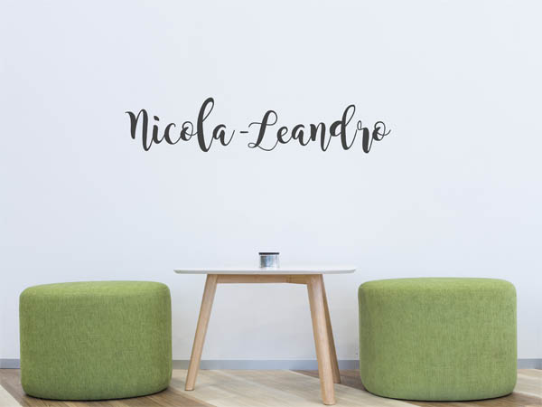 Wandtattoo Nicola-Leandro in Handschrift