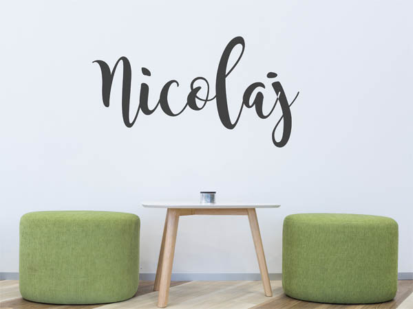 Wandtattoo Nicolaj in Handschrift