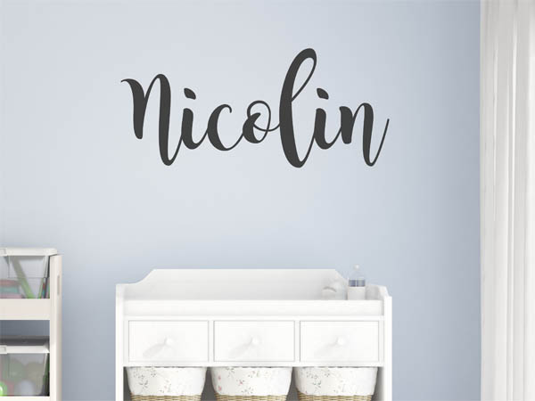 Wandtattoo Nicolin in Handschrift