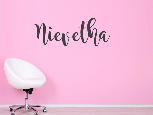 Wandtattoo Nievetha in Handschrift