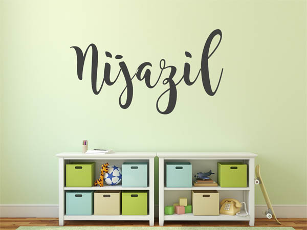 Wandtattoo Nijazil in Handschrift