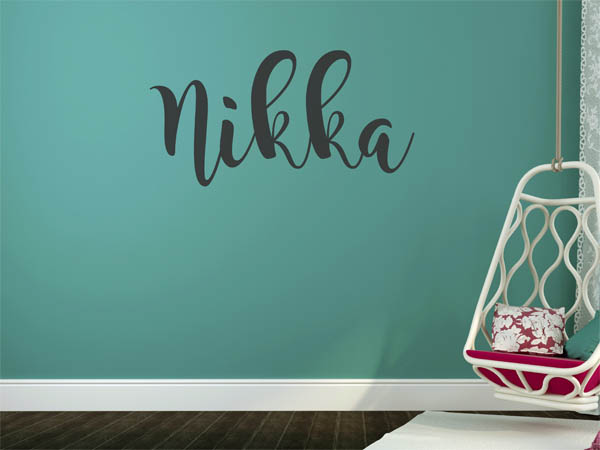 Wandtattoo Nikka in Handschrift