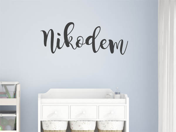 Wandtattoo Nikodem in Handschrift