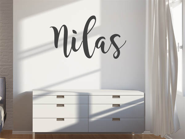 Wandtattoo Nilas in Handschrift