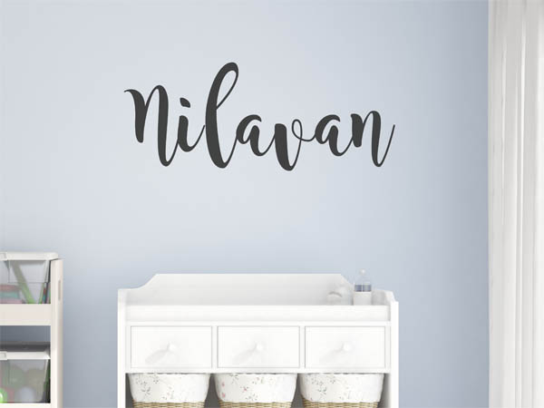 Wandtattoo Nilavan in Handschrift
