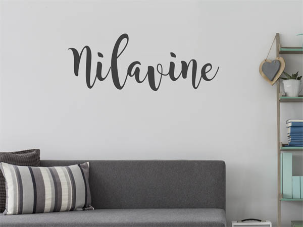 Wandtattoo Nilavine in Handschrift