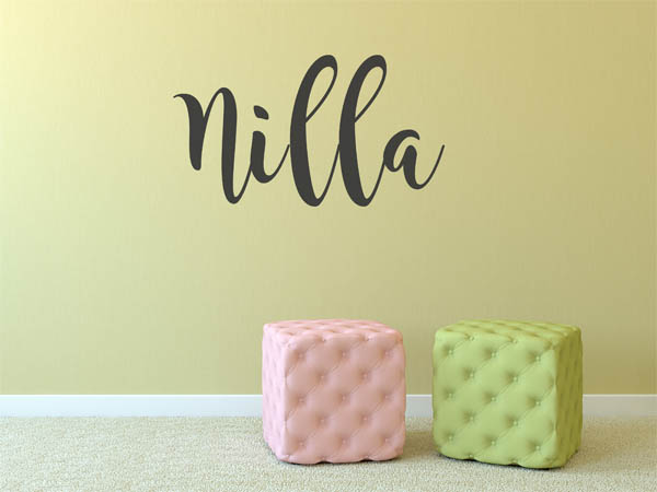 Wandtattoo Nilla in Handschrift