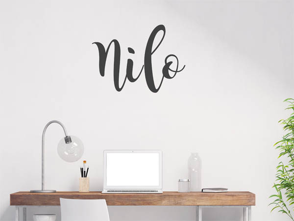 Wandtattoo Nilo in Handschrift