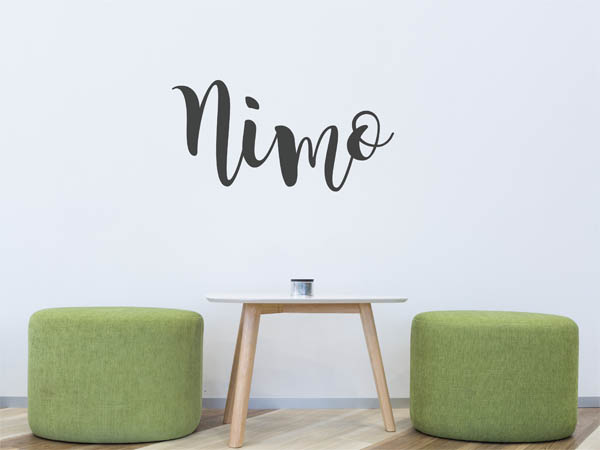 Wandtattoo Nimo in Handschrift