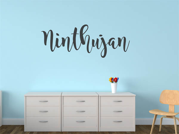 Wandtattoo Ninthujan in Handschrift