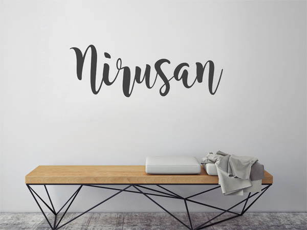 Wandtattoo Nirusan in Handschrift