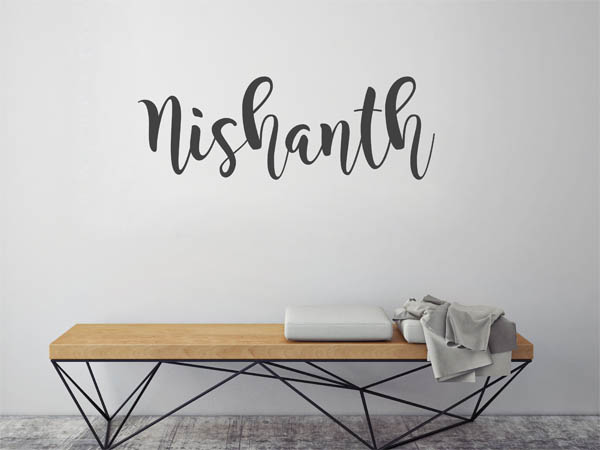 Wandtattoo Nishanth in Handschrift