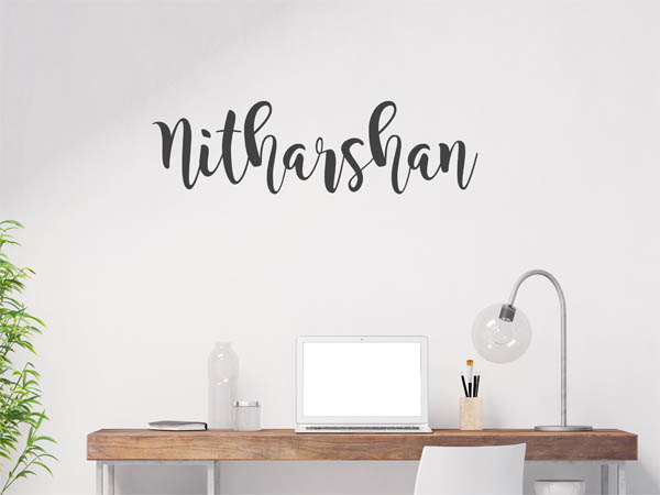 Wandtattoo Nitharshan in Handschrift