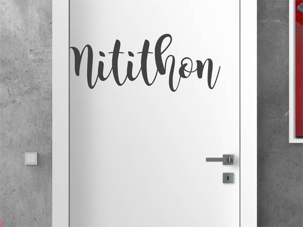 Wandtattoo Nitithon in Handschrift