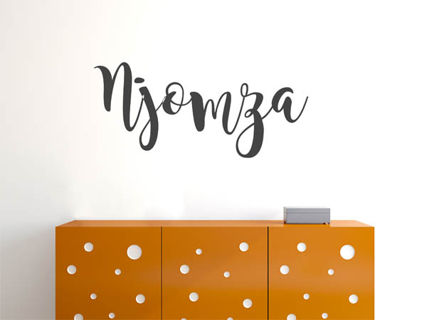 Wandtattoo Njomza in Handschrift