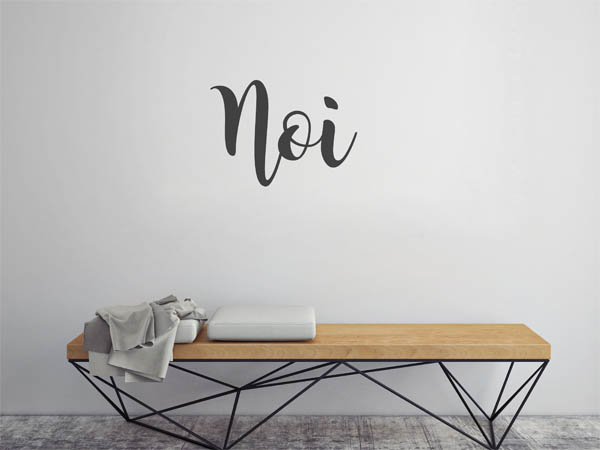 Wandtattoo Noi in Handschrift