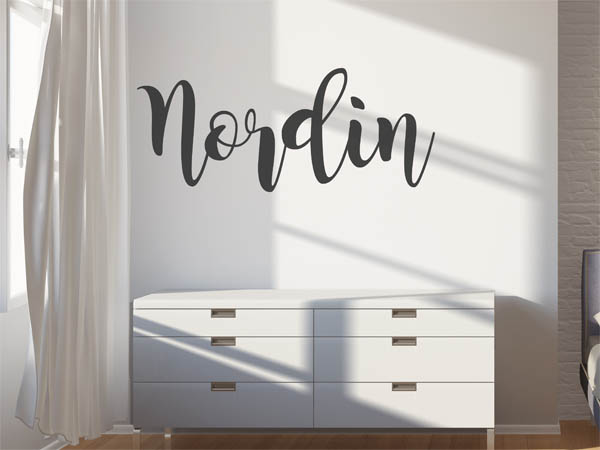 Wandtattoo Nordin in Handschrift