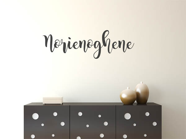 Wandtattoo Norienoghene in Handschrift