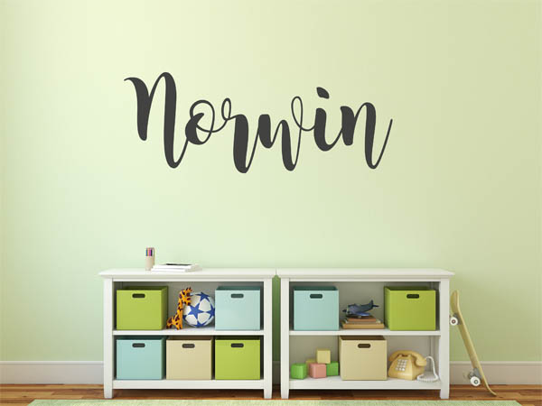 Wandtattoo Norwin in Handschrift