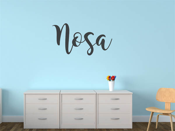 Wandtattoo Nosa in Handschrift