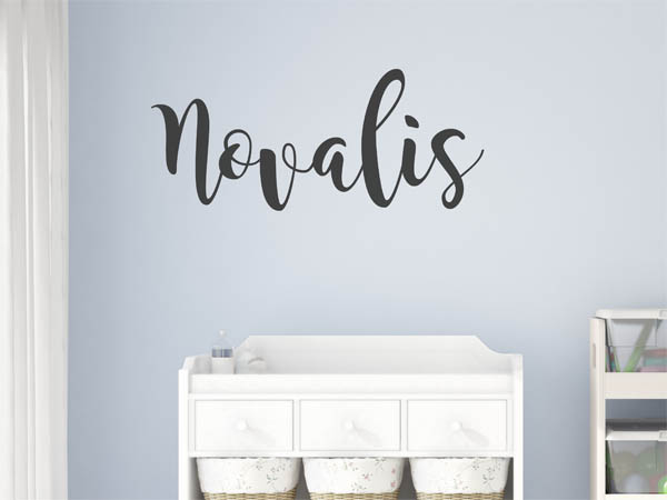 Wandtattoo Novalis in Handschrift