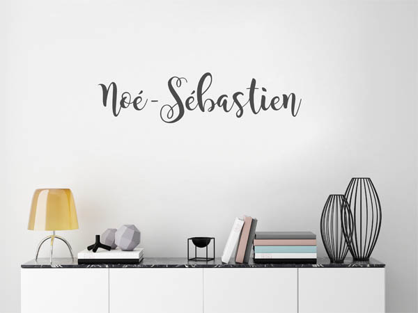 Wandtattoo Noé-Sébastien in Handschrift