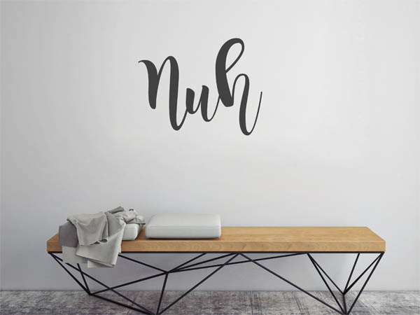 Wandtattoo Nuh in Handschrift