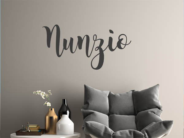 Wandtattoo Nunzio in Handschrift