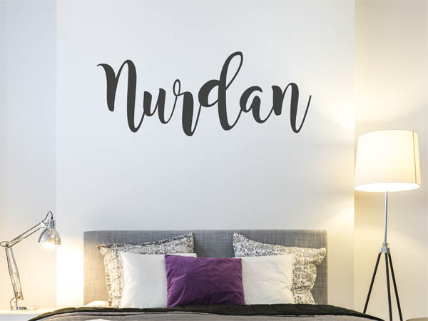 Wandtattoo Nurdan in Handschrift