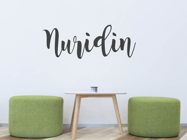 Wandtattoo Nuridin in Handschrift