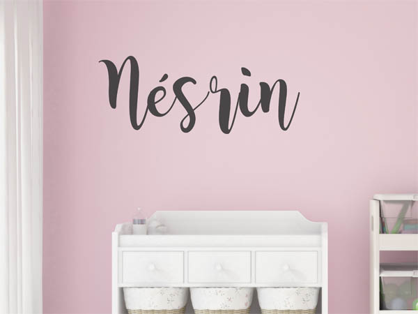 Wandtattoo Nésrin in Handschrift