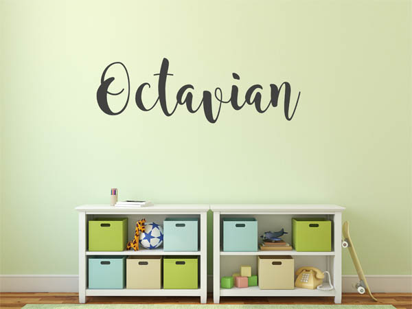 Wandtattoo Octavian in Handschrift