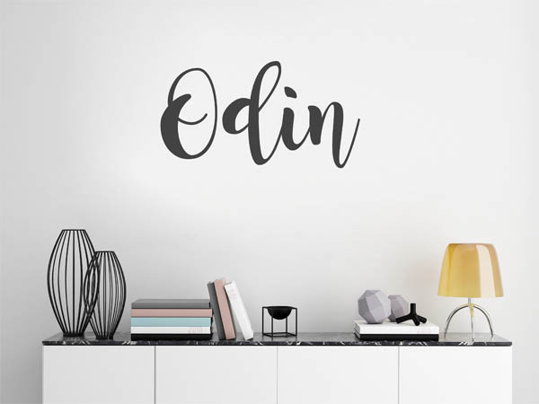 Wandtattoo Odin in Handschrift