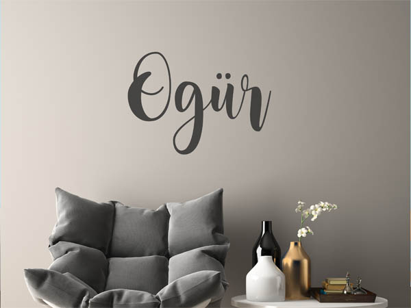 Wandtattoo Ogür in Handschrift