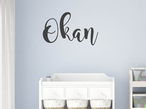 Wandtattoo Okan in Handschrift