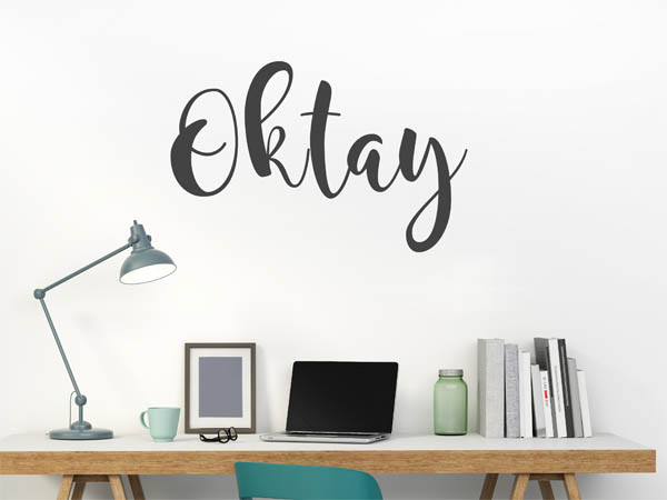 Wandtattoo Oktay in Handschrift