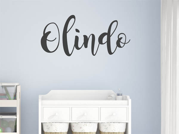 Wandtattoo Olindo in Handschrift