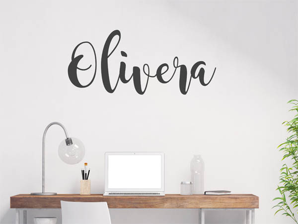 Wandtattoo Olivera in Handschrift