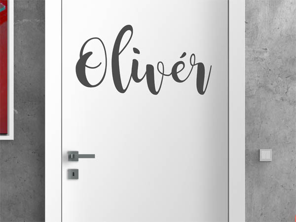 Wandtattoo Olivér in Handschrift