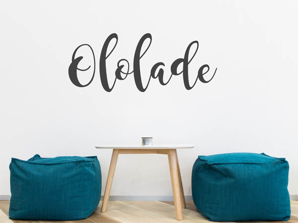 Wandtattoo Ololade in Handschrift