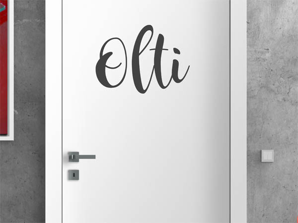 Wandtattoo Olti in Handschrift