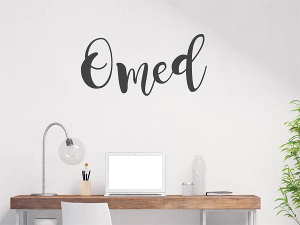 Wandtattoo Omed in Handschrift