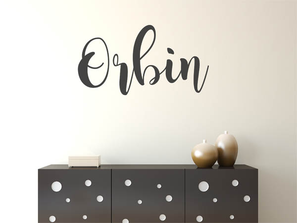 Wandtattoo Orbin in Handschrift
