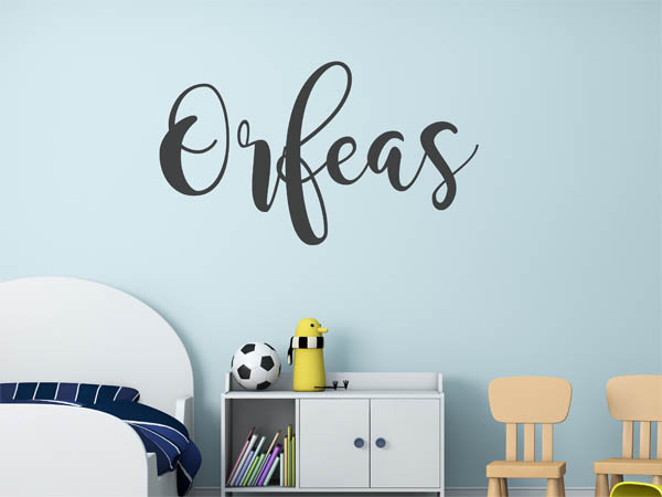 Wandtattoo Orfeas in Handschrift