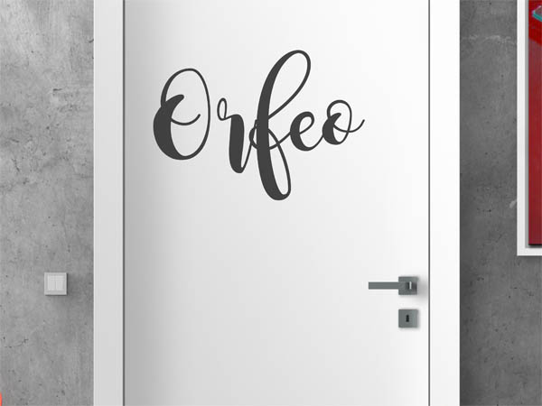 Wandtattoo Orfeo in Handschrift