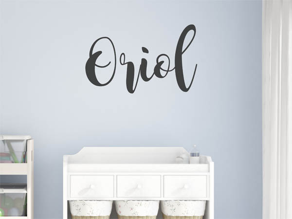 Wandtattoo Oriol in Handschrift