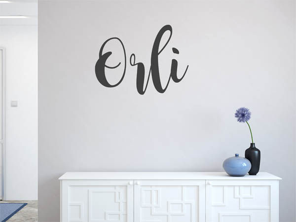 Wandtattoo Orli in Handschrift